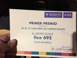 Diploma premio Cutas Scouts
