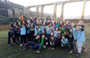 scouts de Ourense en Portomarín