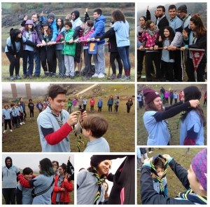 promesas scout en Portomarín Galicia
