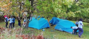 zona de acampada scout en Tourón