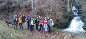 sección scout en ruta por San Xoan de Río